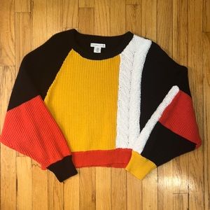 Color block sweater